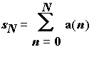 s[N] = sum(a(n),n = 0 .. N)