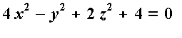 4*x^2-y^2+2*z^2+4 = 0