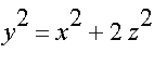 y^2 = x^2+2*z^2