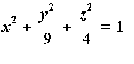 x^2+y^2/9+z^2/4 = 1